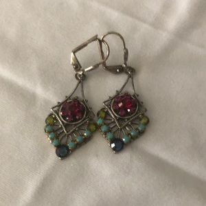Silver pierced earrings